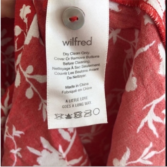 Aritzia Wilfred Lealia Floral Ruffle Button Midi Dress - Picture 8 of 8